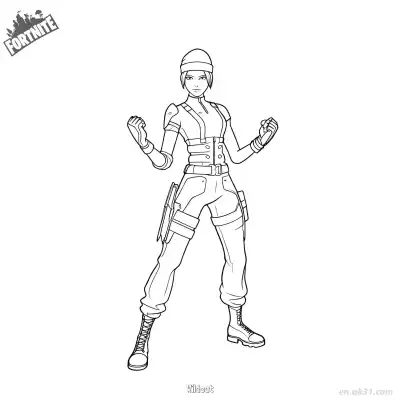 Free printable Wildcat 01 Coloring Page - Free PDF Printable Fortnite Coloring Sheets coloring page